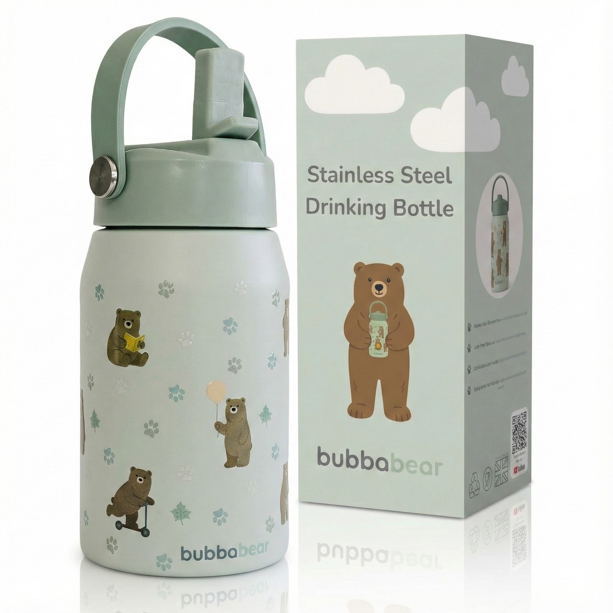 Stainless Steel Straw Bottle - 350ml