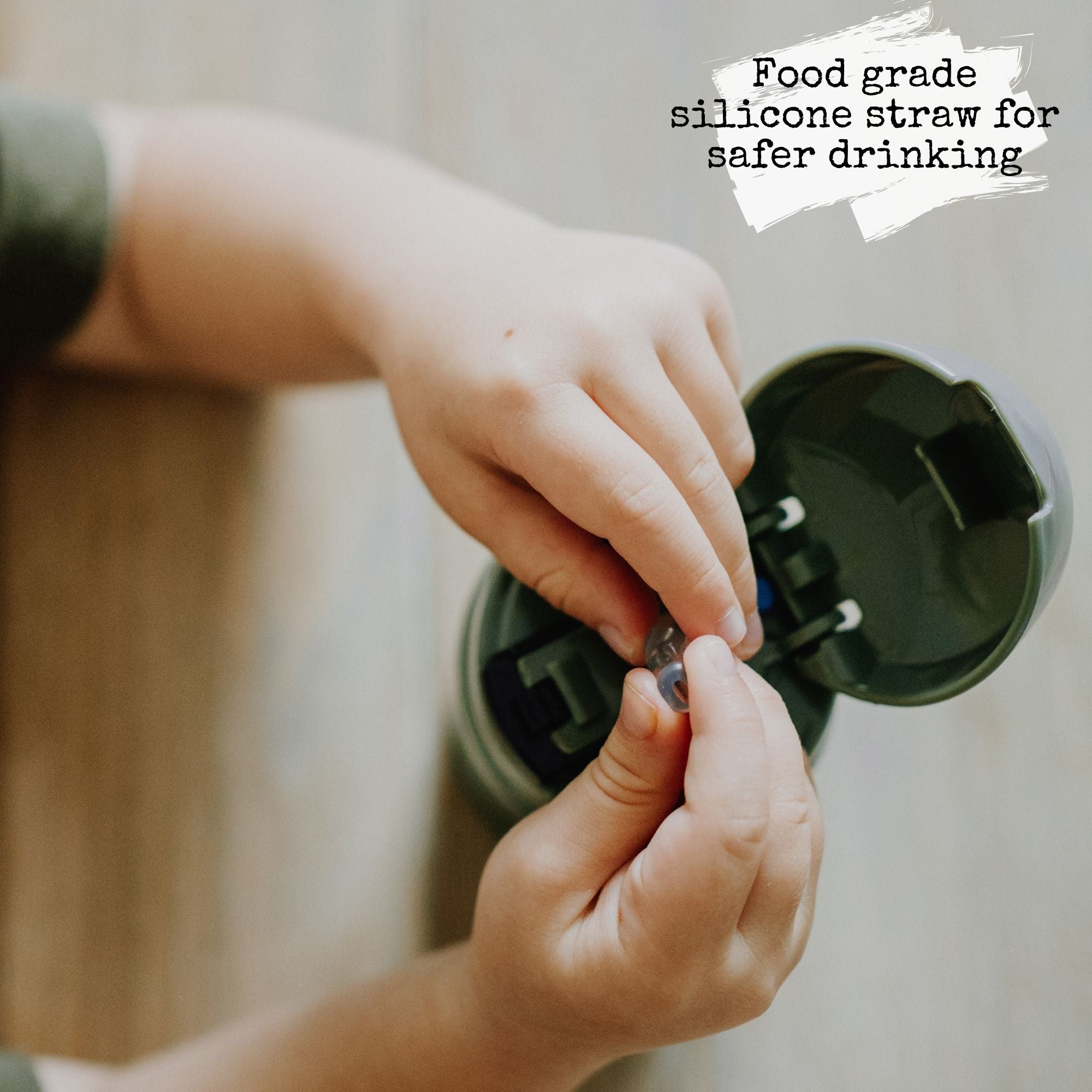 Steel Straw Bottle