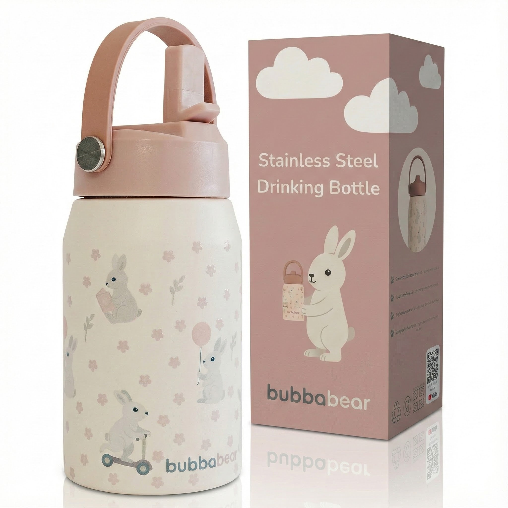 Stainless Steel Straw Bottle - 350ml