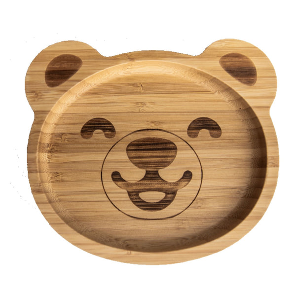 Baby Bamboo Plate for Weaning with Suction